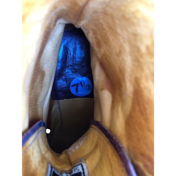 Frye Sabrina 6G Brown Leather Lace Up Chunky Heeled Combat Ankle Booties 7.5 - Picture 7 of 12